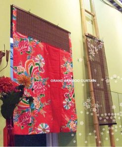 喜氣洋洋鳳凰富貴門簾【伸縮竿/鳳凰花/550】結婚新人房佈置