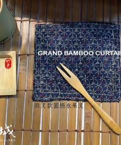 【篁城餐具】簡約自然禪風系列〔兩叉款圓柄水果叉〕小叉、水果叉、點心叉，適用於開店餐廳、自用