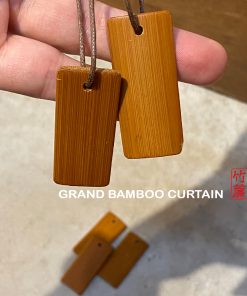 篁城竹簾【掛飾小吊牌2x4.5cm】鑰匙小吊牌/小名牌/小吊牌/小掛牌…(不含線)…小巧細緻